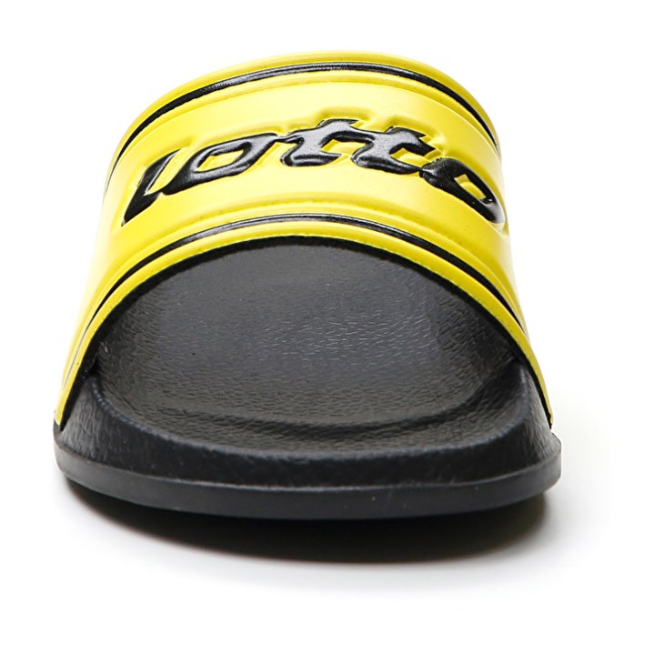Chanclas Lotto Midway IV CL Niños Negras Amarillo | CF680418M3