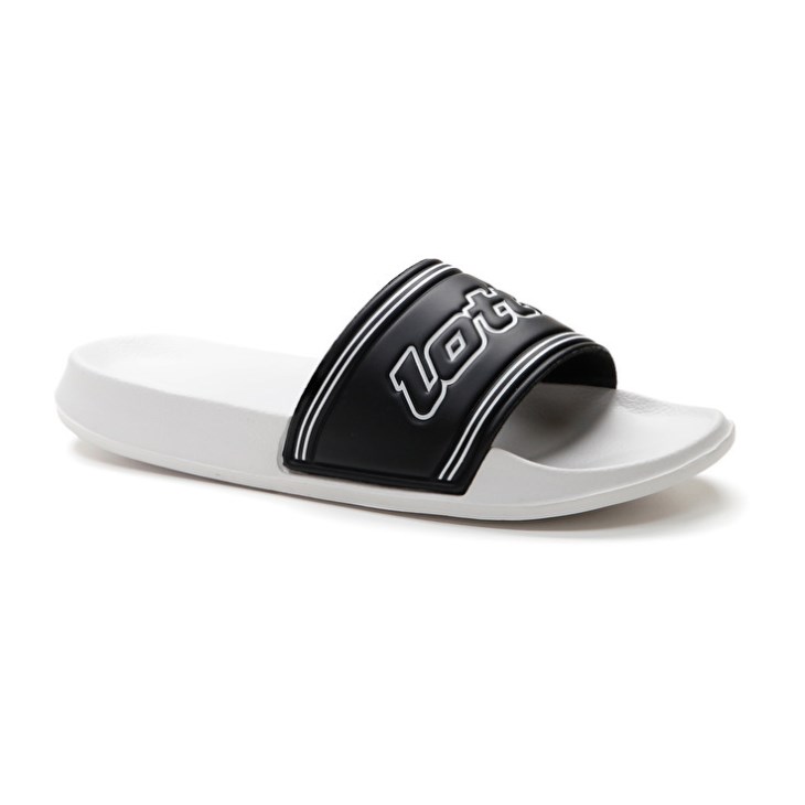 Chanclas Lotto Midway IV Hombre Blancas Negras Blancas | GP720582B6