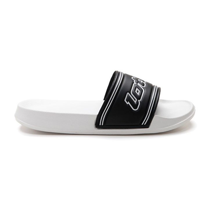 Chanclas Lotto Midway IV Hombre Blancas Negras Blancas | GP720582B6