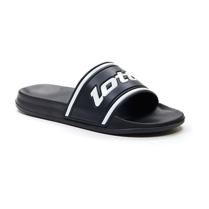 Chanclas Lotto Midway IV Hombre Negras Blancas | NI988038M9