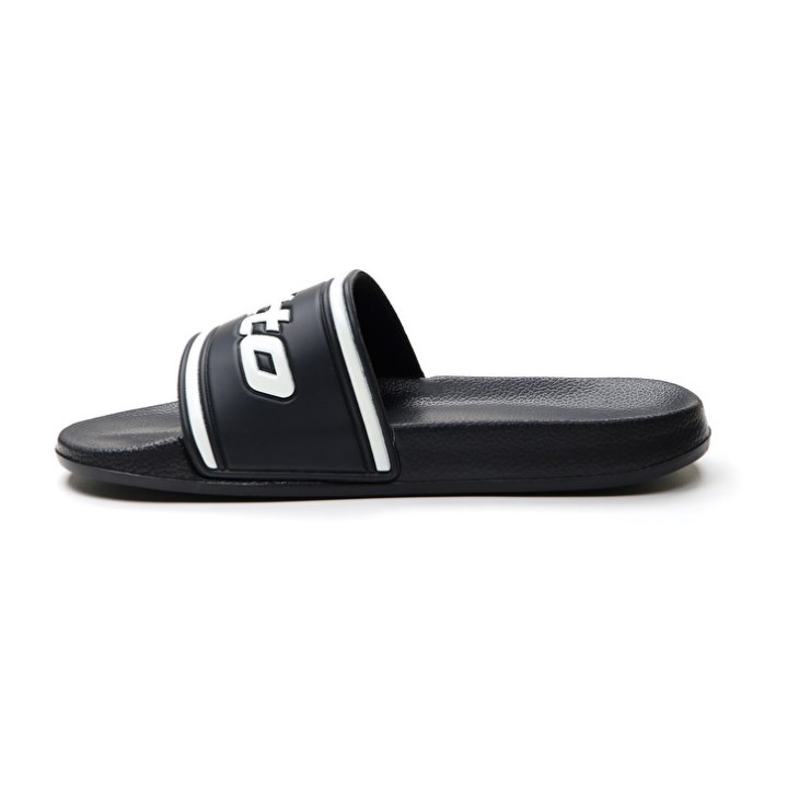 Chanclas Lotto Midway IV Hombre Negras Blancas | NI988038M9