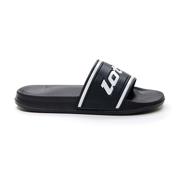 Chanclas Lotto Midway IV Hombre Negras Blancas | NI988038M9