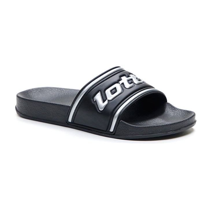 Chanclas Lotto Midway IV W Mujer Negras Plateadas | BF808200O5
