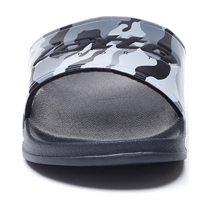 Chanclas Lotto Oceania Camo Hombre Negras Gris Gris Oscuro | IB642514P7