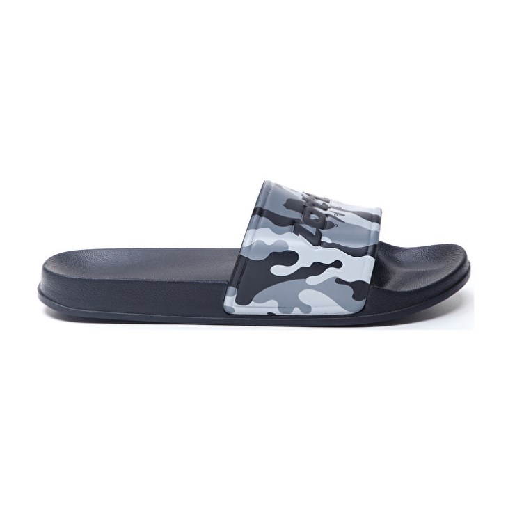 Chanclas Lotto Oceania Camo Hombre Negras Gris Gris Oscuro | IB642514P7