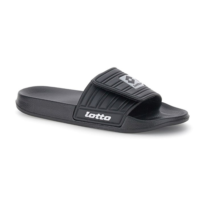 Chanclas Lotto Rico Strap II Hombre Negras Plateadas | MU288048M7