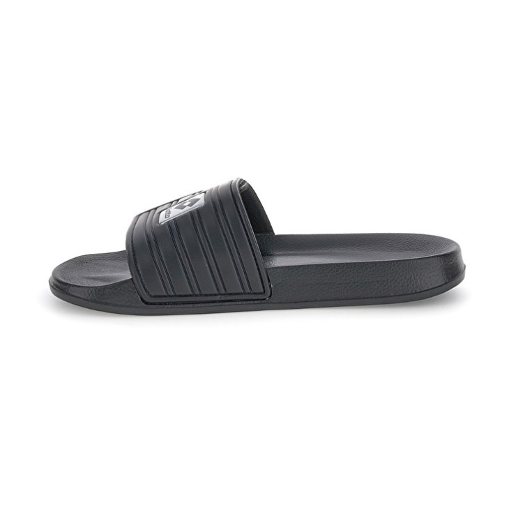 Chanclas Lotto Rico Strap II Hombre Negras Plateadas | MU288048M7