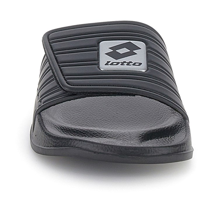 Chanclas Lotto Rico Strap II Hombre Negras Plateadas | MU288048M7