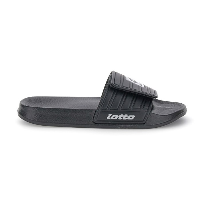 Chanclas Lotto Rico Strap II Hombre Negras Plateadas | MU288048M7