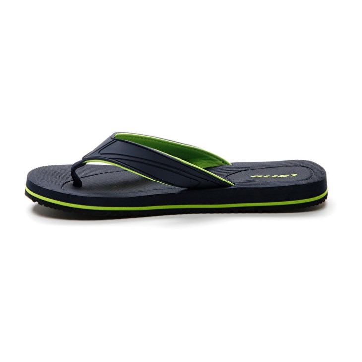 Chancletas Lotto Paros Hombre Negras Verde | GL329242P2