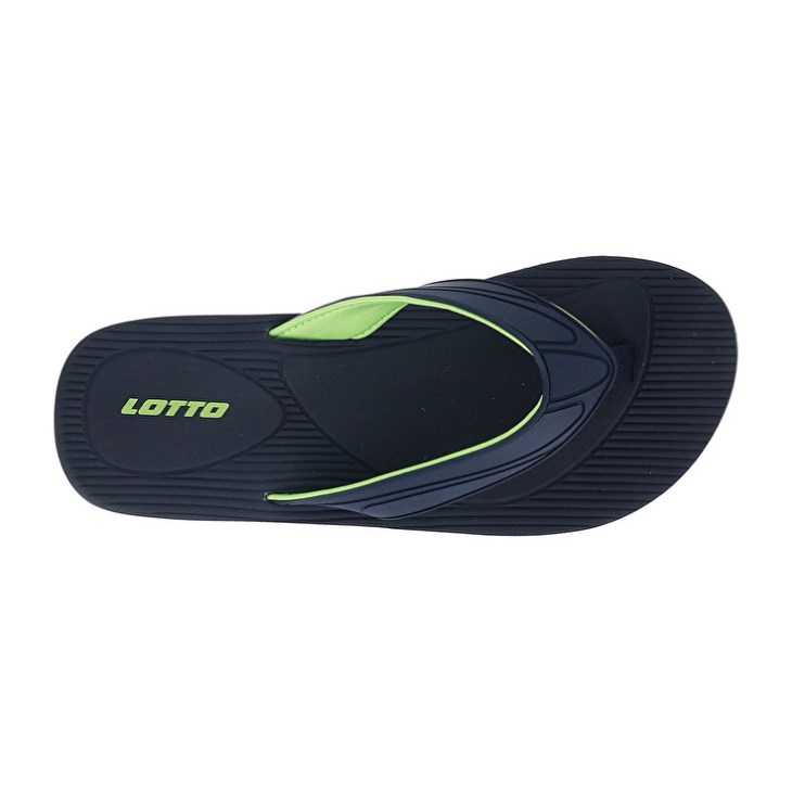 Chancletas Lotto Paros Hombre Negras Verde | GL329242P2