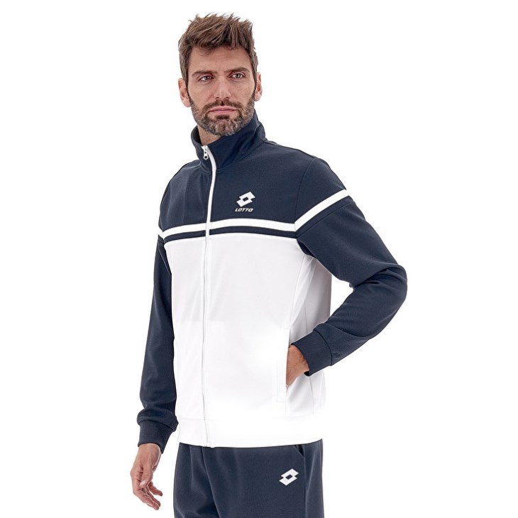 Chandals Lotto Circle PL Hombre Blancas Azul Marino Azules | MN020002S3