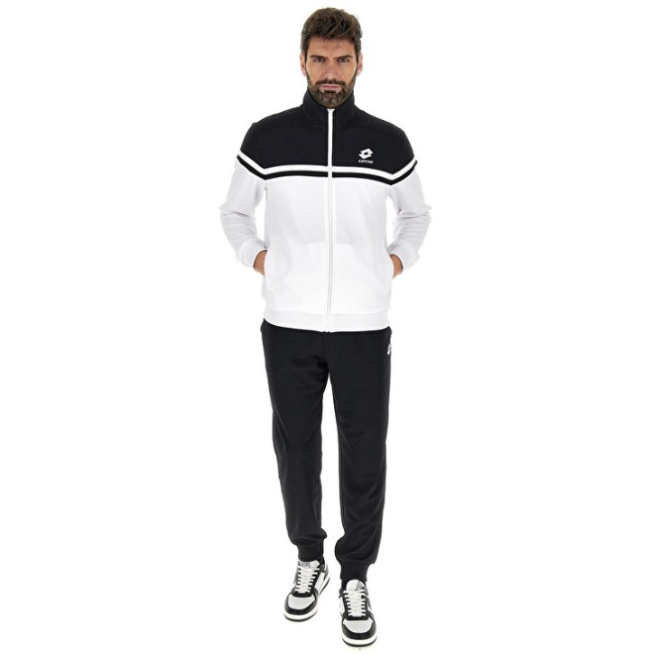 Chandals Lotto Circle PL Hombre Negras Blancas | UZ184218A6