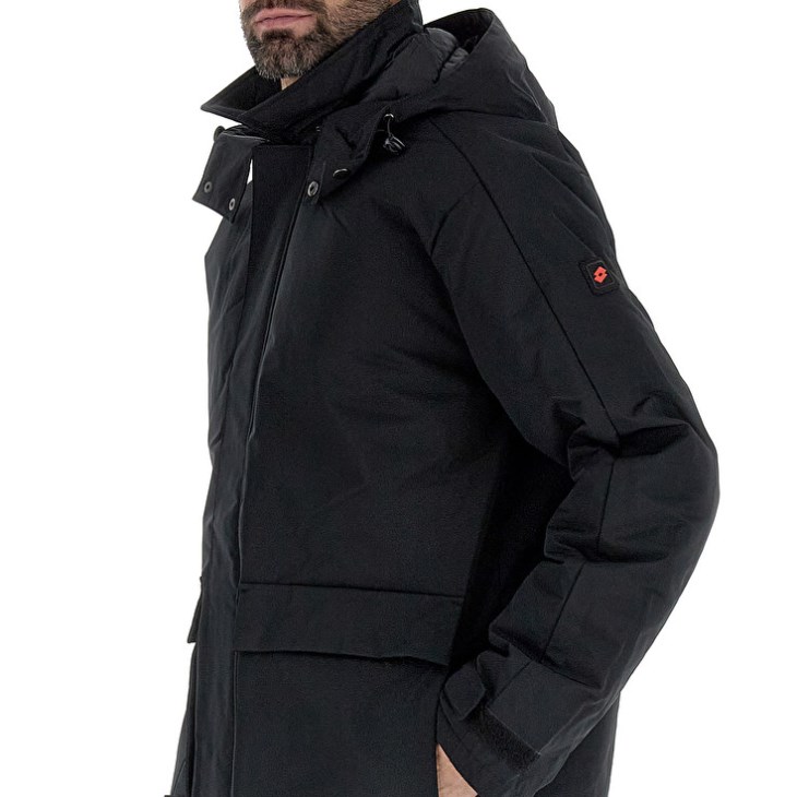 Chaqueta Lotto Parka Cervino IV Hombre Negras | PL431643H7