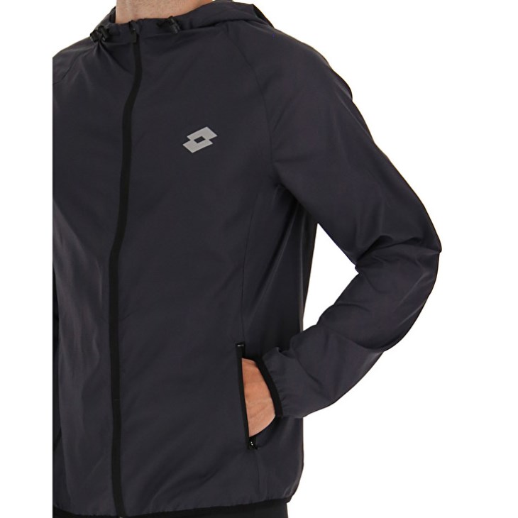 Chaqueta Lotto Run Fit Windproof Running Hombre Negras | BL997289T6