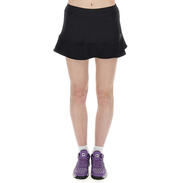 Falda Lotto Squadra W III Mujer Negras | EG261486H1