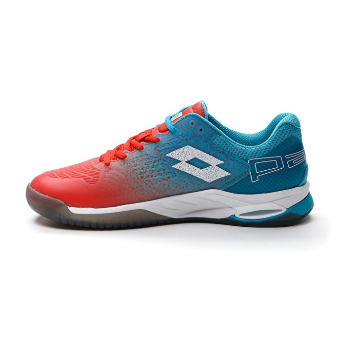 Padel Shoes Lotto Superrapida 100 Hombre Rojas Blancas Azules | DN815601Z9