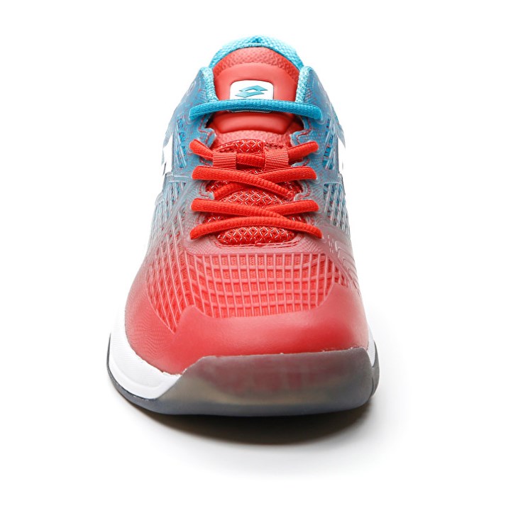 Padel Shoes Lotto Superrapida 100 Hombre Rojas Blancas Azules | DN815601Z9