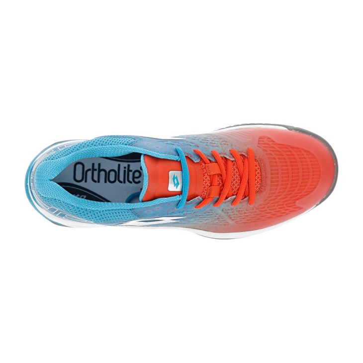 Padel Shoes Lotto Superrapida 100 Hombre Rojas Blancas Azules | DN815601Z9