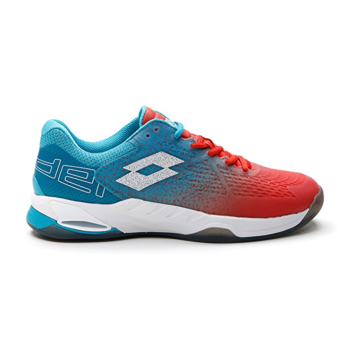 Padel Shoes Lotto Superrapida 100 Hombre Rojas Blancas Azules | DN815601Z9