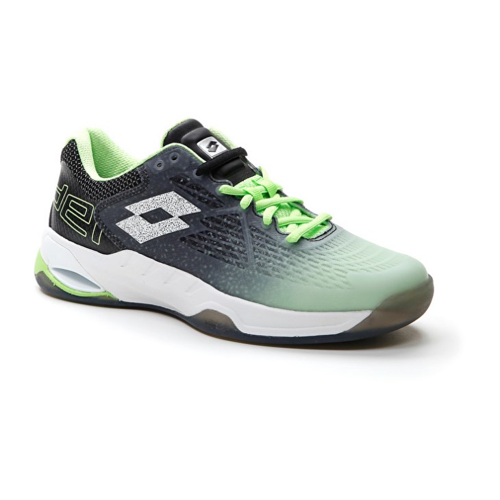 Padel Shoes Lotto Superrapida 100 W Mujer Verde Blancas Negras | EH031413S6