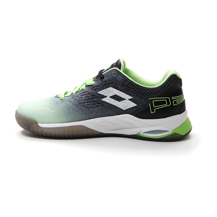 Padel Shoes Lotto Superrapida 100 W Mujer Verde Blancas Negras | EH031413S6