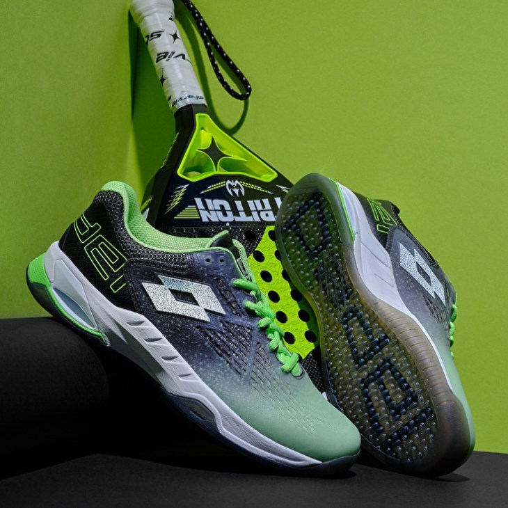 Padel Shoes Lotto Superrapida 100 W Mujer Verde Blancas Negras | EH031413S6