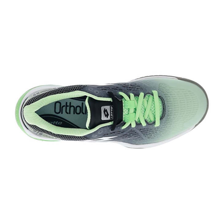 Padel Shoes Lotto Superrapida 100 W Mujer Verde Blancas Negras | EH031413S6
