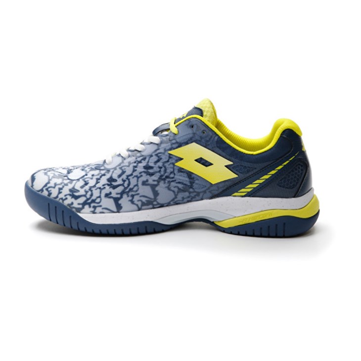 Padel Shoes Lotto Superrapida 200 III Hombre Blancas Amarillo Azules Oscuro | VG979767R8