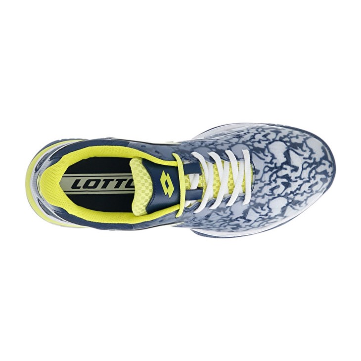 Padel Shoes Lotto Superrapida 200 III Hombre Blancas Amarillo Azules Oscuro | VG979767R8