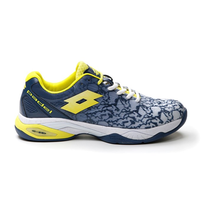 Padel Shoes Lotto Superrapida 200 III Hombre Blancas Amarillo Azules Oscuro | VG979767R8