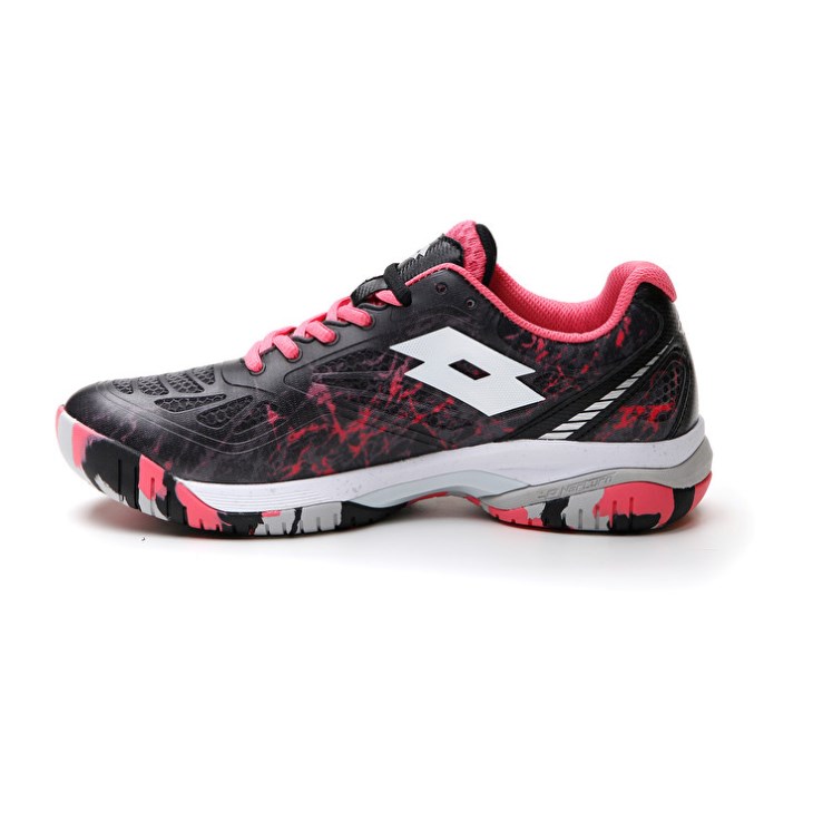 Padel Shoes Lotto Superrapida 200 IV W Mujer Negras Coral | KO924422U7