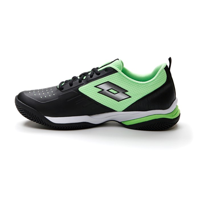 Padel Shoes Lotto Superrapida 400 IV Hombre Negras Verde | OV192459Y4