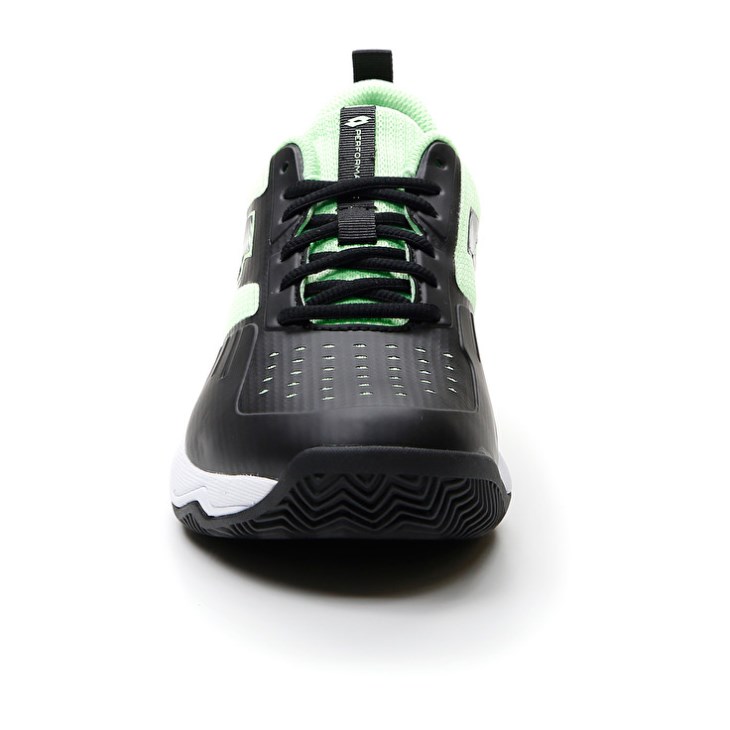 Padel Shoes Lotto Superrapida 400 IV Hombre Negras Verde | OV192459Y4
