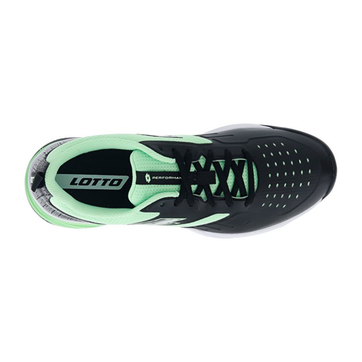 Padel Shoes Lotto Superrapida 400 IV Hombre Negras Verde | OV192459Y4