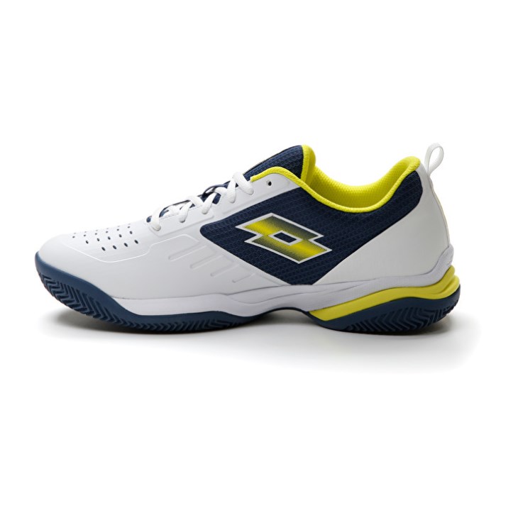 Padel Shoes Lotto Superrapida 400 IV Hombre Blancas Amarillo Azules Oscuro | XS598129D2