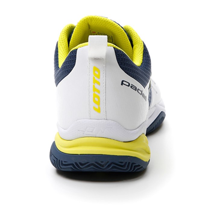 Padel Shoes Lotto Superrapida 400 IV Hombre Blancas Amarillo Azules Oscuro | XS598129D2