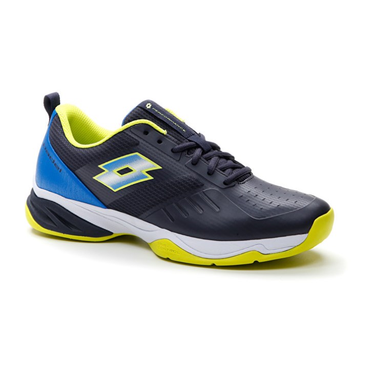Padel Shoes Lotto Superrapida 400 V Hombre Azules Amarillo Azul Marino | CN292469B2