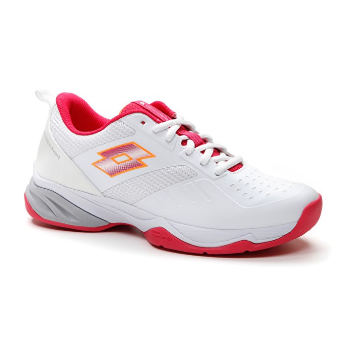 Padel Shoes Lotto Superrapida 400 V W Mujer Blancas Rojas | NI294669V9