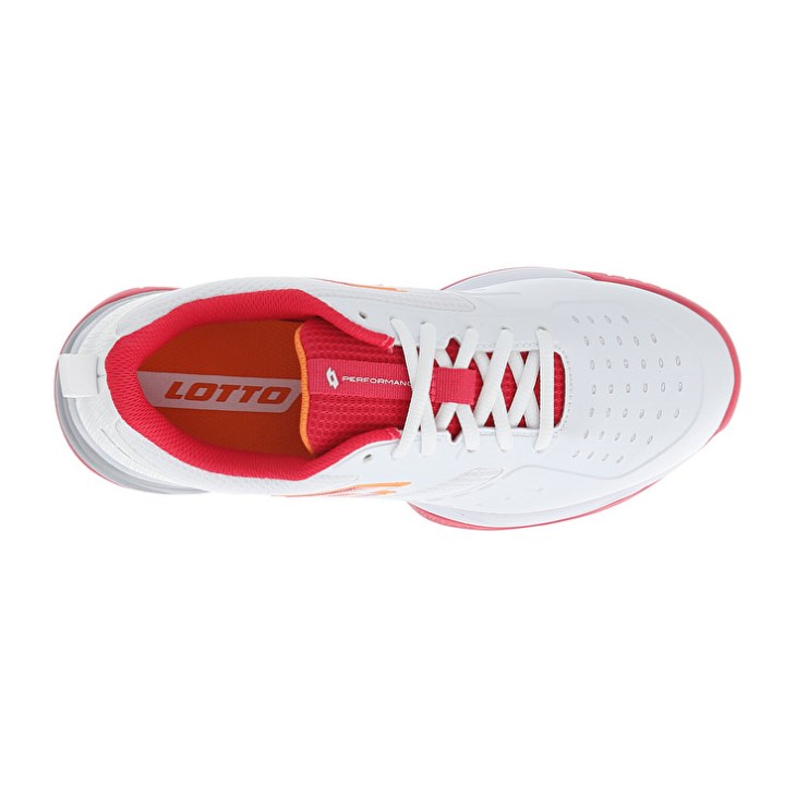 Padel Shoes Lotto Superrapida 400 V W Mujer Blancas Rojas | NI294669V9