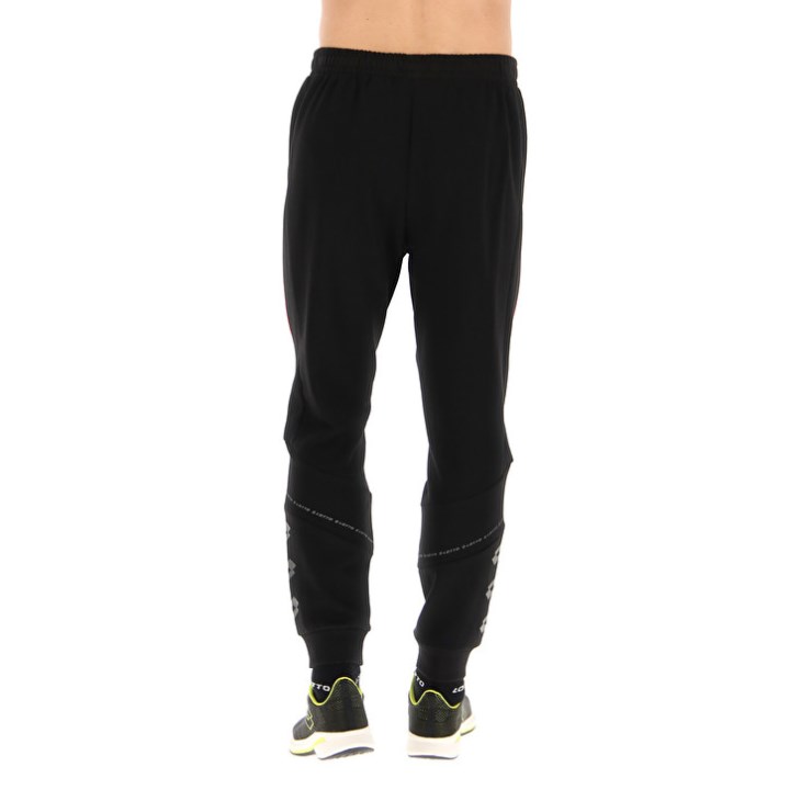 Pantalon Lotto Logo VIII Hombre Negras | BX084778Y5