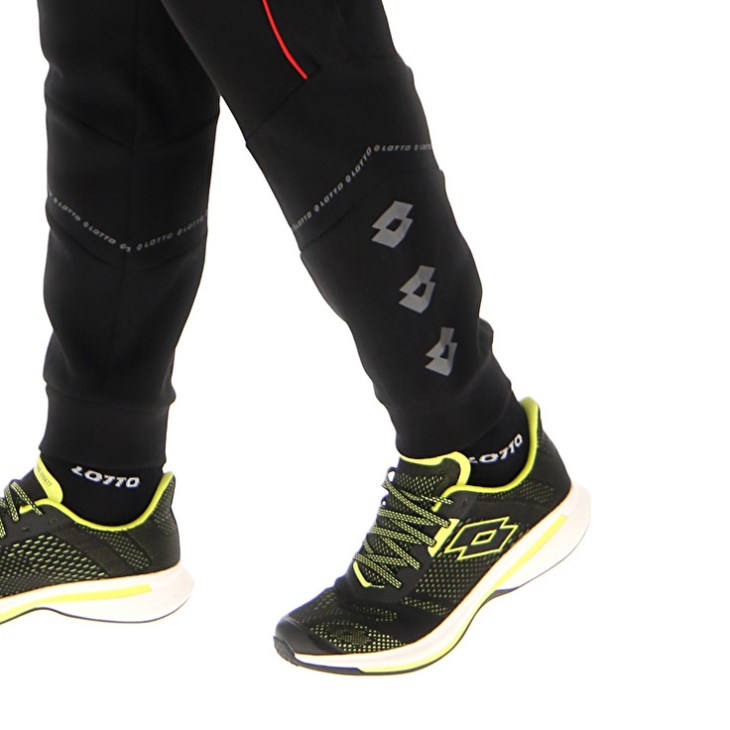 Pantalon Lotto Logo VIII Hombre Negras | BX084778Y5