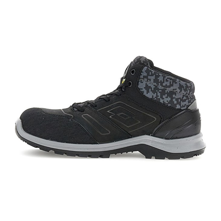 Safety Shoes Lotto Hit 200 Mid S3 ESD Hombre Negras | FD661726I3