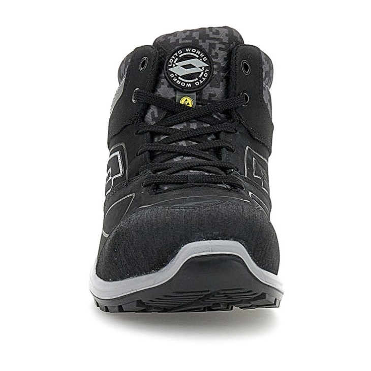 Safety Shoes Lotto Hit 200 Mid S3 ESD Hombre Negras | FD661726I3