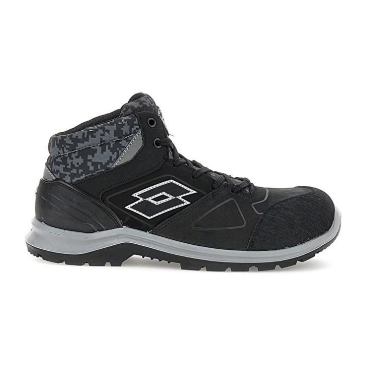 Safety Shoes Lotto Hit 200 Mid S3 ESD Hombre Negras | FD661726I3