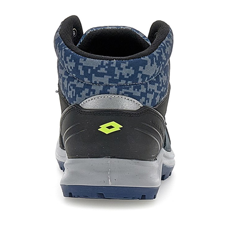 Safety Shoes Lotto Hit 200 Mid S3 Hombre Azules Negras Verde | KE524982U1