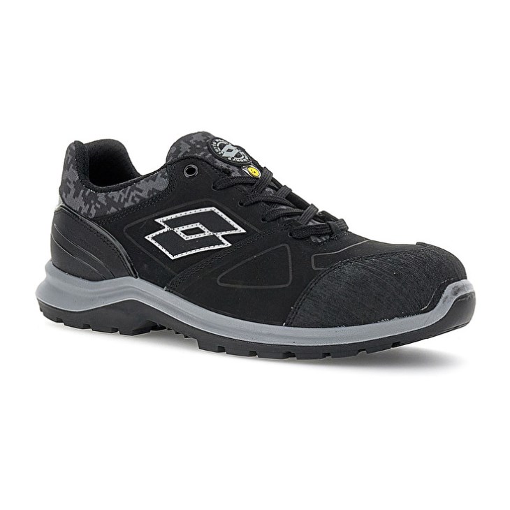 Safety Shoes Lotto Hit 200 S3 ESD Hombre Negras | DT652485N9