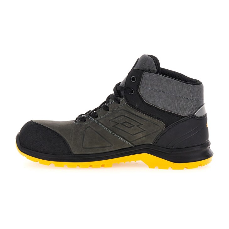 Safety Shoes Lotto Hit 250 Mid S3 SRC Wr HDRY Hombre Negras Amarillo | CI200890R4