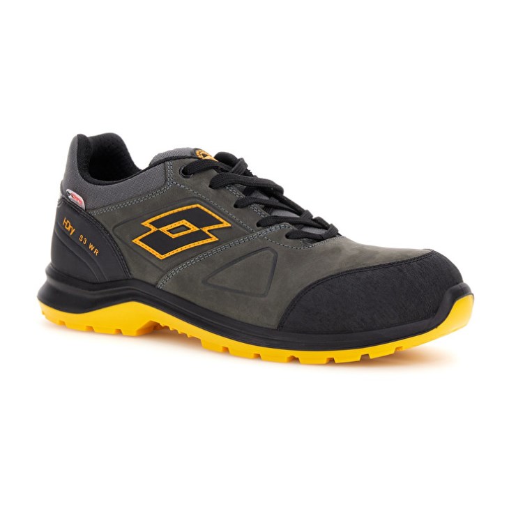 Safety Shoes Lotto Hit 250 S3 SRC Wr HDRY Hombre Gris Oscuro Amarillo | BT993339R3