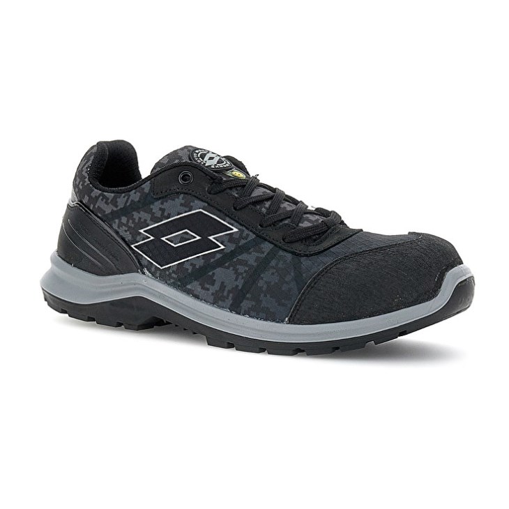 Safety Shoes Lotto Hit 400 S1P ESD Hombre Negras Gris | RO856265T6